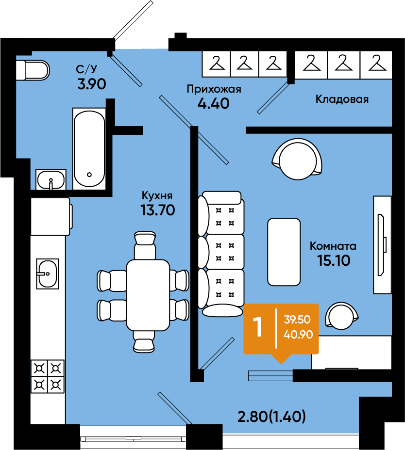 Планировка 43