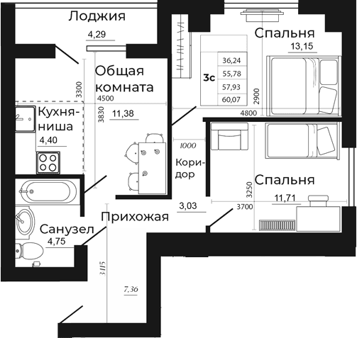 Планировка 36