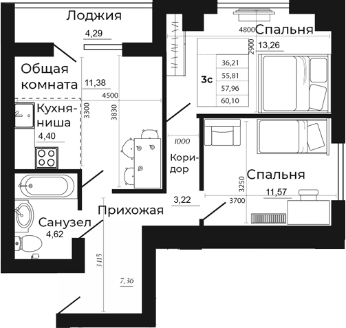 Планировка 37